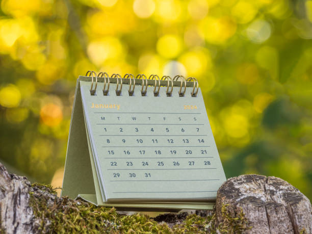 Calendrier posé en extérieur, choisir la saison de son séjour à Étretat
